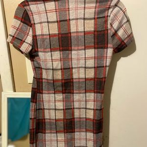 Black,Red,and Tan dress